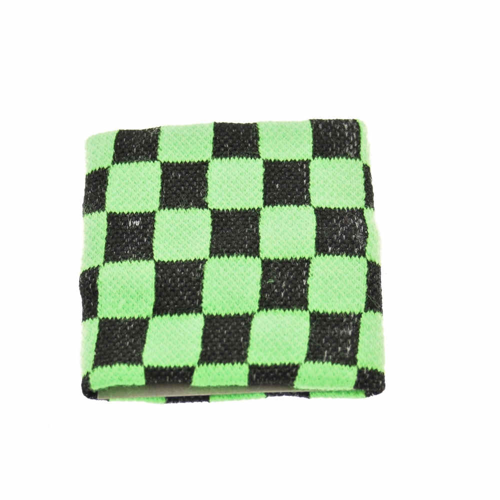 Zac's Alter Ego - Checkered Neon Zweetband - Groen/Zwart